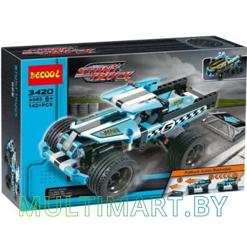Конструктор Decool 3420 Трюковой грузовик (142 детали)